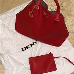 DKNY vibrant Red purse